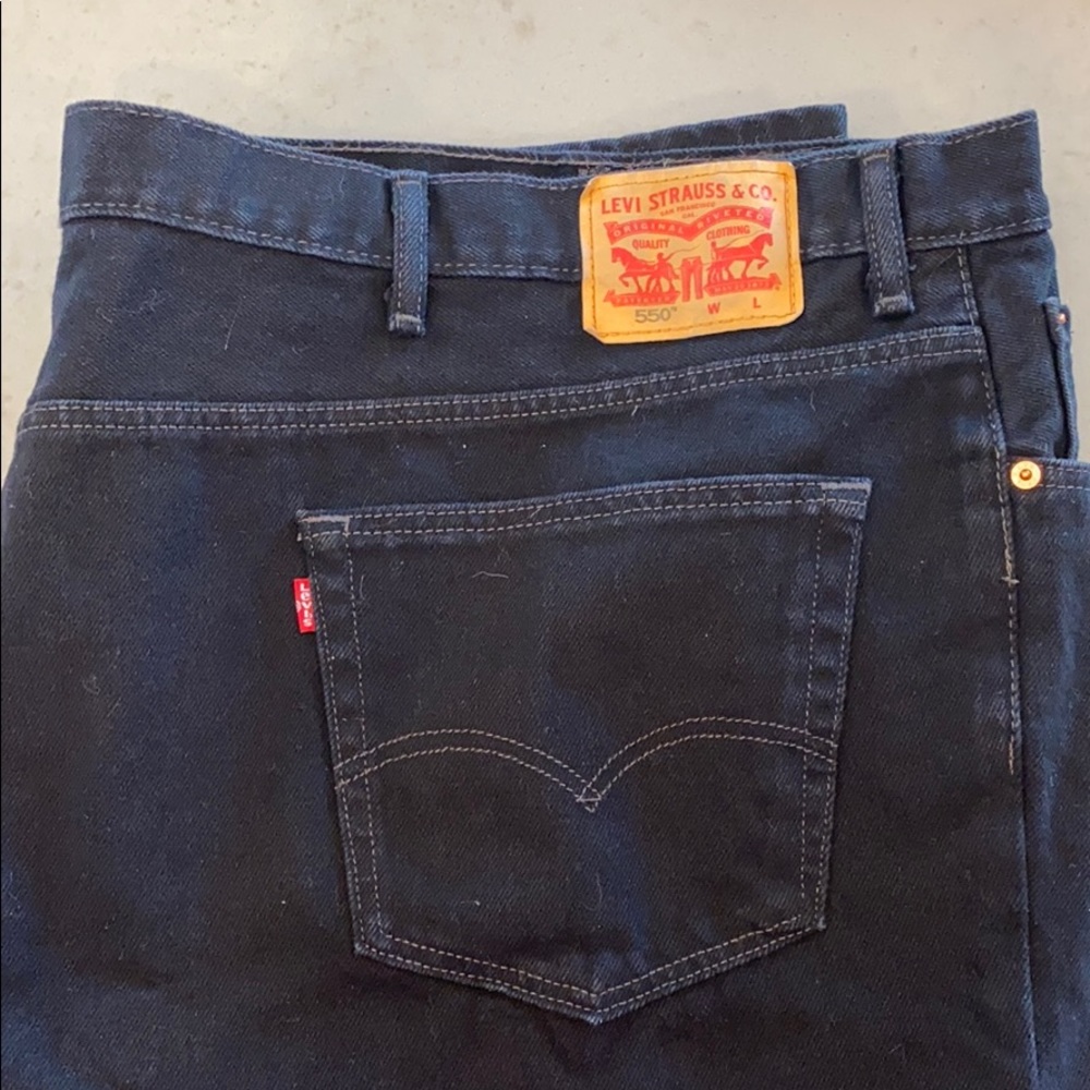 Levi’s. 550 Black Denim Jeans.